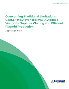  Overcoming Traditional Limitations: GenScript’s Advanced mRNA Applied Vector for Superior Cloning and Efficient Plasmid Production